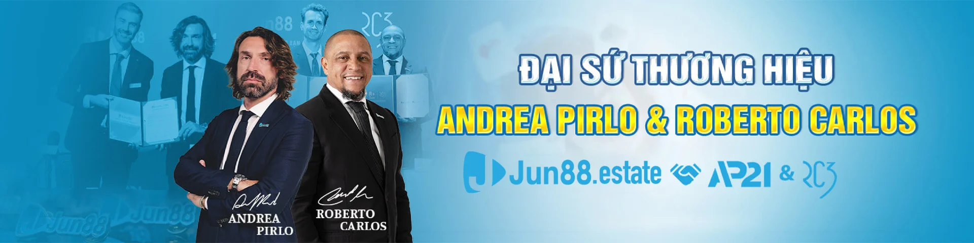 Đại sứ thương hiệu Andrea Pirlo Roberto Carlos