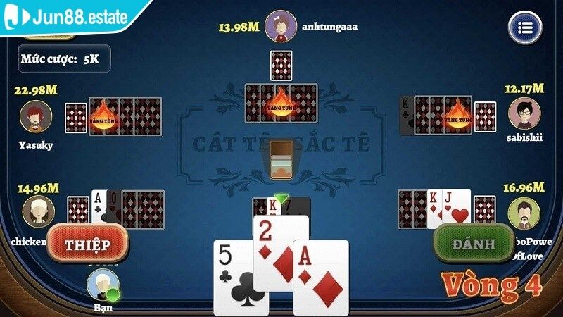 Trải nghiệm Catte tại DB Casino JUN88