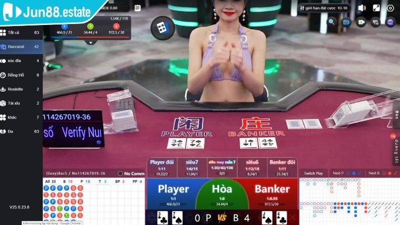 Baccarat game bài kịch tính
